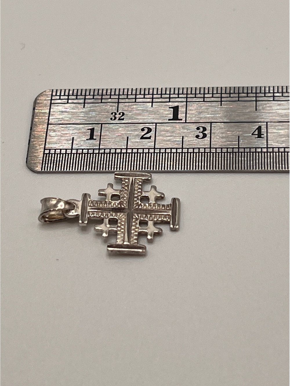 925 Sterling Silver Jerusalem Cross Pendant Holy Land Christian